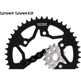 Sprocket/Chain Kit Stl/Stl 17/42t Sil Rx3 525 110l Blk
